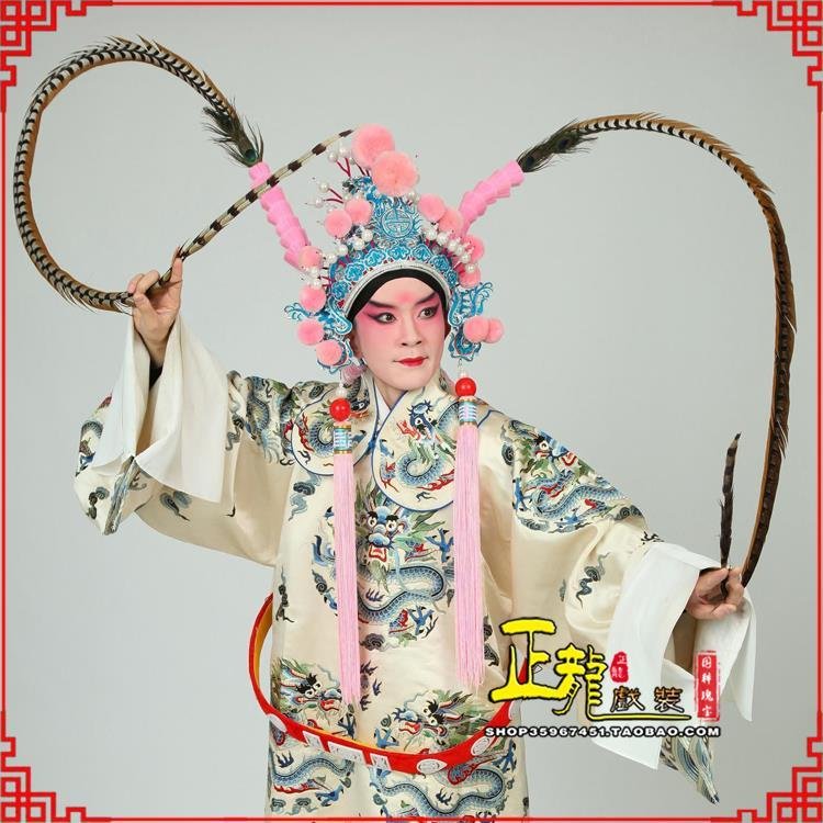 景京剧戏曲道具用品舞台演出精品羽毛雉鸡毛 翎子
