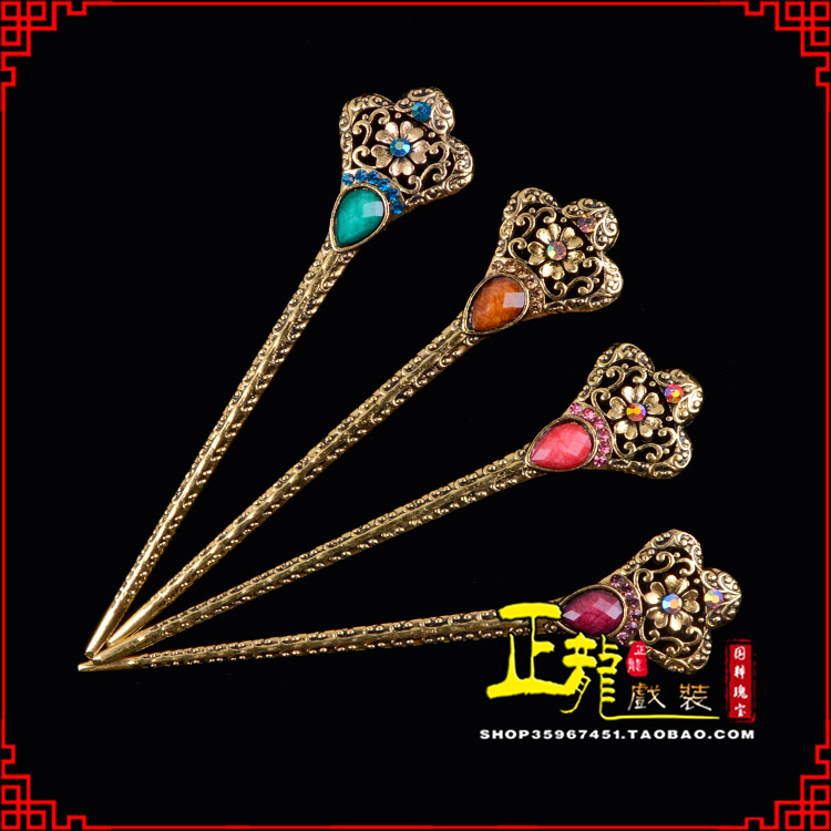 景头饰老旦青衣员外夫人簪子 老旦发簪