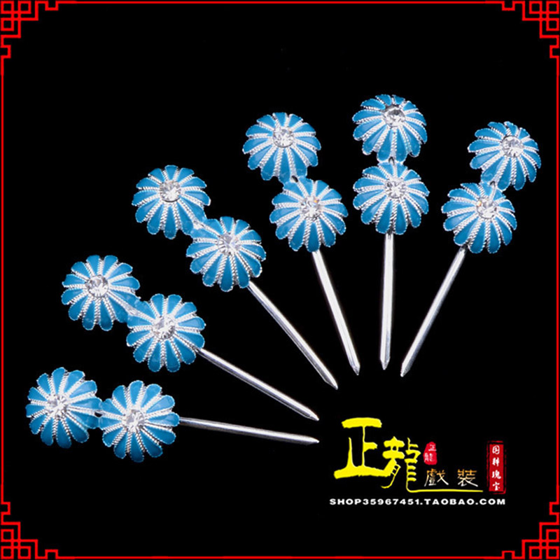 景头面泡子旦角化妆头饰 仿点绸泡子