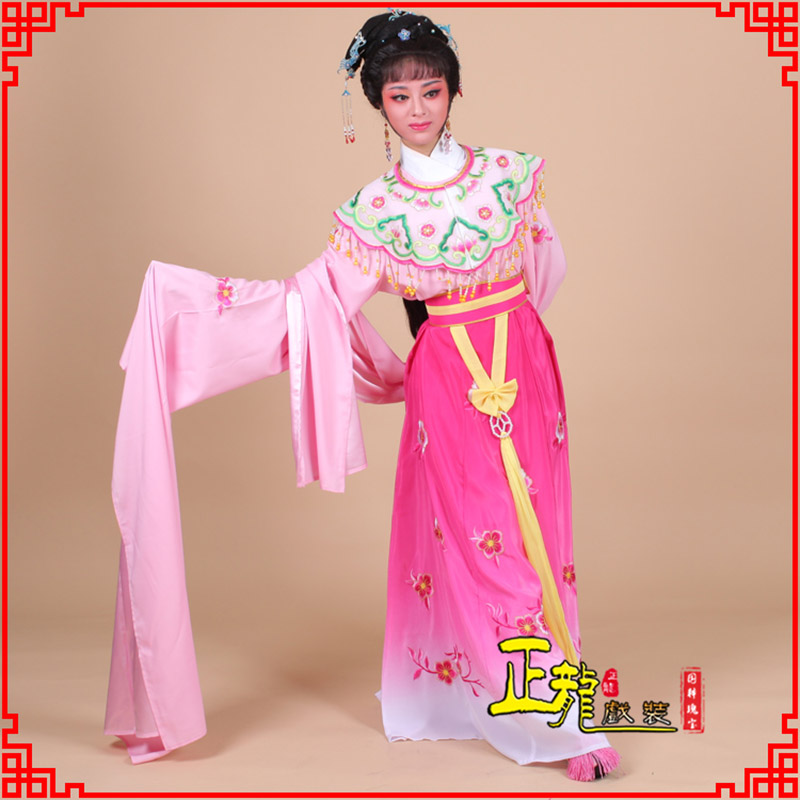 景水袖青衣练功花旦服 梅花古装衣