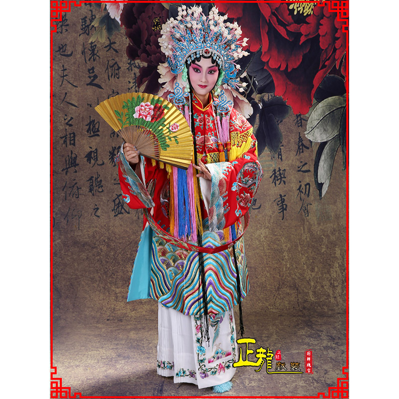 景凤袍杨贵妃贵妃醉酒 软绉团凤女蟒